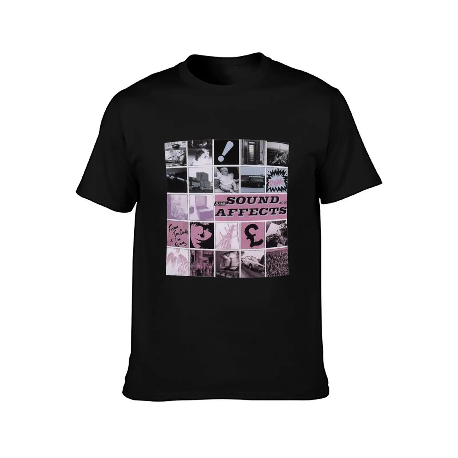 Sound Affects T-Shirt Summer Casual Cotton Tee Oversized Streetwear Tops Vintage Graphic Print Loose Fit Short Sleeve