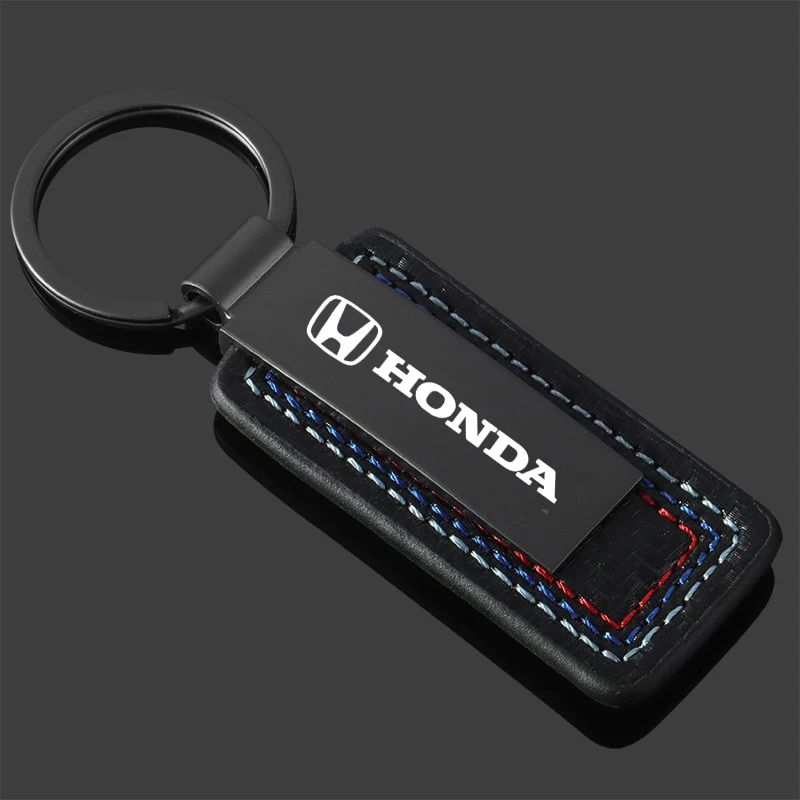 Porte-clés de voiture avec logo, 3 couleurs, cadeaux pour Honda Civic Fit Accord CRV Spirior GIENIA Odyssey CITY Envix diversifier XNV