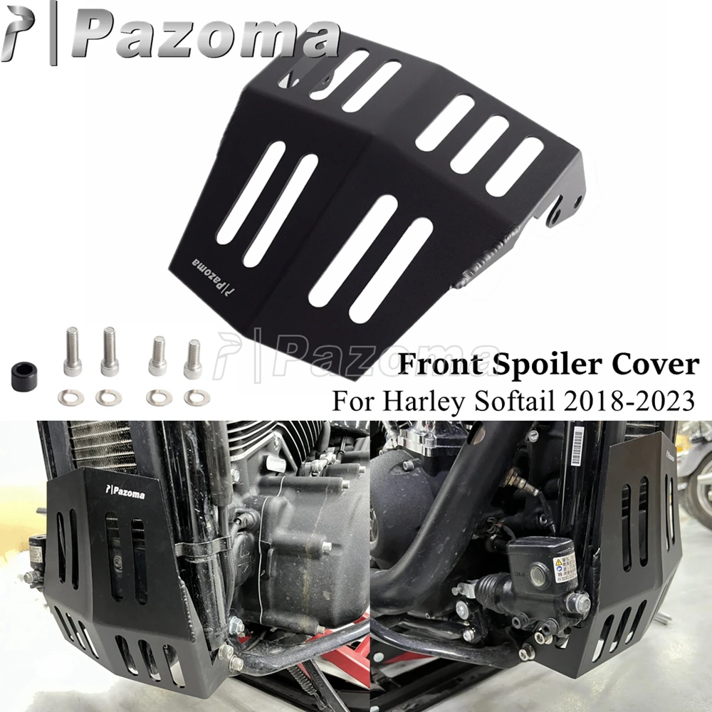 

Motorcycle Radiator Lower Spoiler Cover For Harley Softail Fat Boy Breakout Deluxe Low Rider Street Bob Slim Standard FXST 18-23