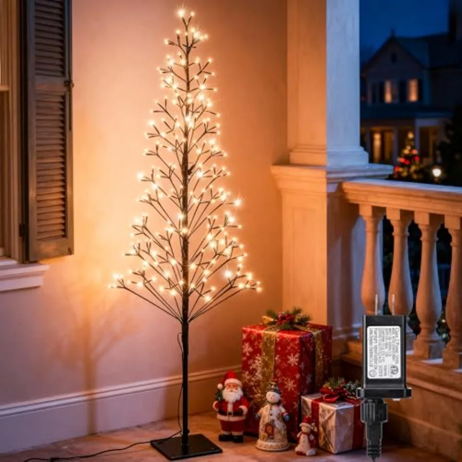 

Chritsmas Tree Lights - 216 Leds 5Feet Artificial Christmas Tree with Timer Includes 27 Leds Twinkle Lights for Holiday Wedding
