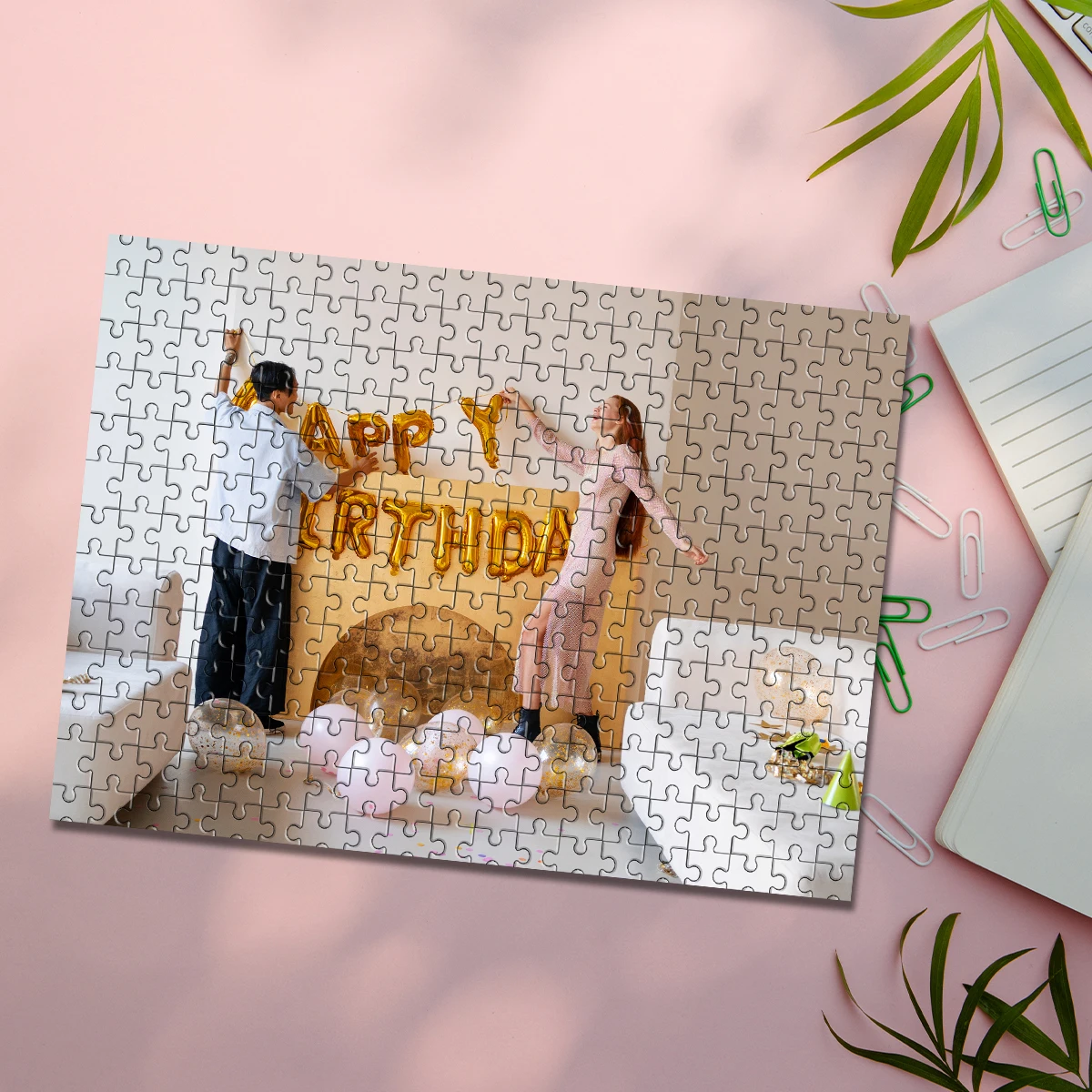 35/300/500/1011 Buah Puzzle Foto Kustom Yang Dipersonalisasi Ulang Tahun DIY Puzzle Buatan Tangan Seni Dinding Foto