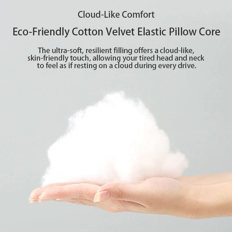 وسادة قطنية عالمية لمسند رأس السيارة شيري، من جلد الغزال والقطن، دعم مريح، قابل للتعديل، وسادة مريحة #6