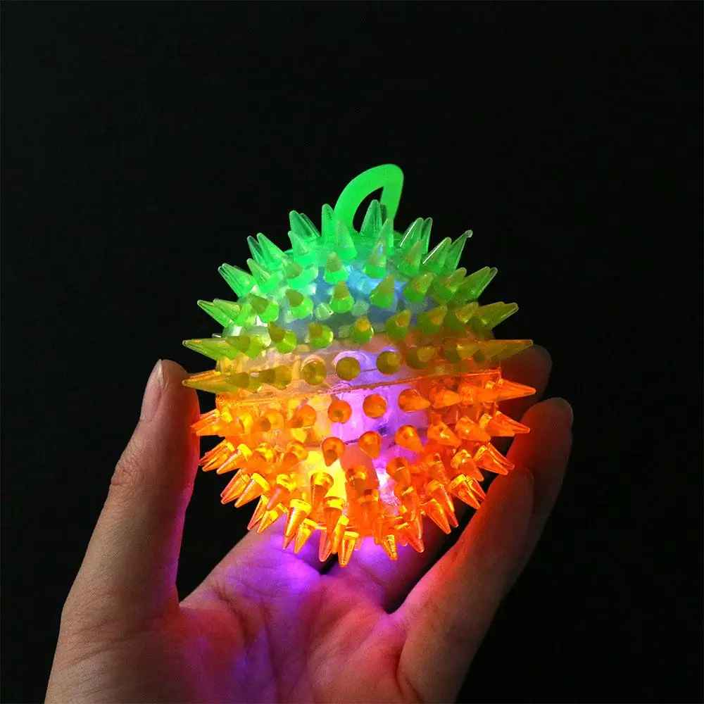 Toys Vent Ball Party Decoration Led Light Up Toy Elastic Glow Hair Ball Świecąca elastyczna piłka do włosów Świecąca piłka do włosów Flash Ball