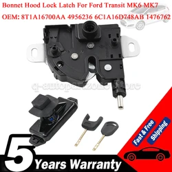 Bonnet Hood Lock & Latch Complete Set with 2 Keys For Ford Transit MK7 2006 - 2011 6C1A-16D748-AB 8T1A-16700-AA