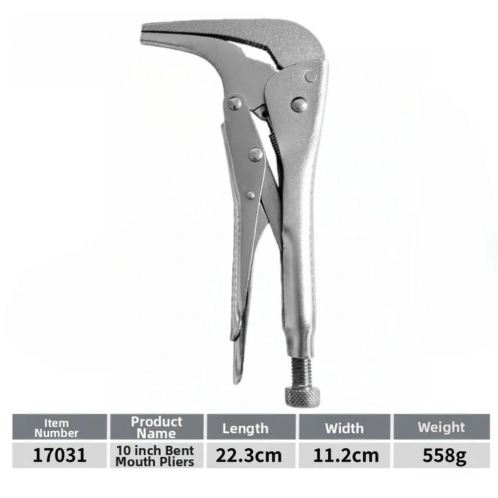 Home DIY Professional Repair Silver Curved Nose Pliers Plier Multi Purpose Tool Chrome Vanadium Steel Chrome-molybdenum Steel