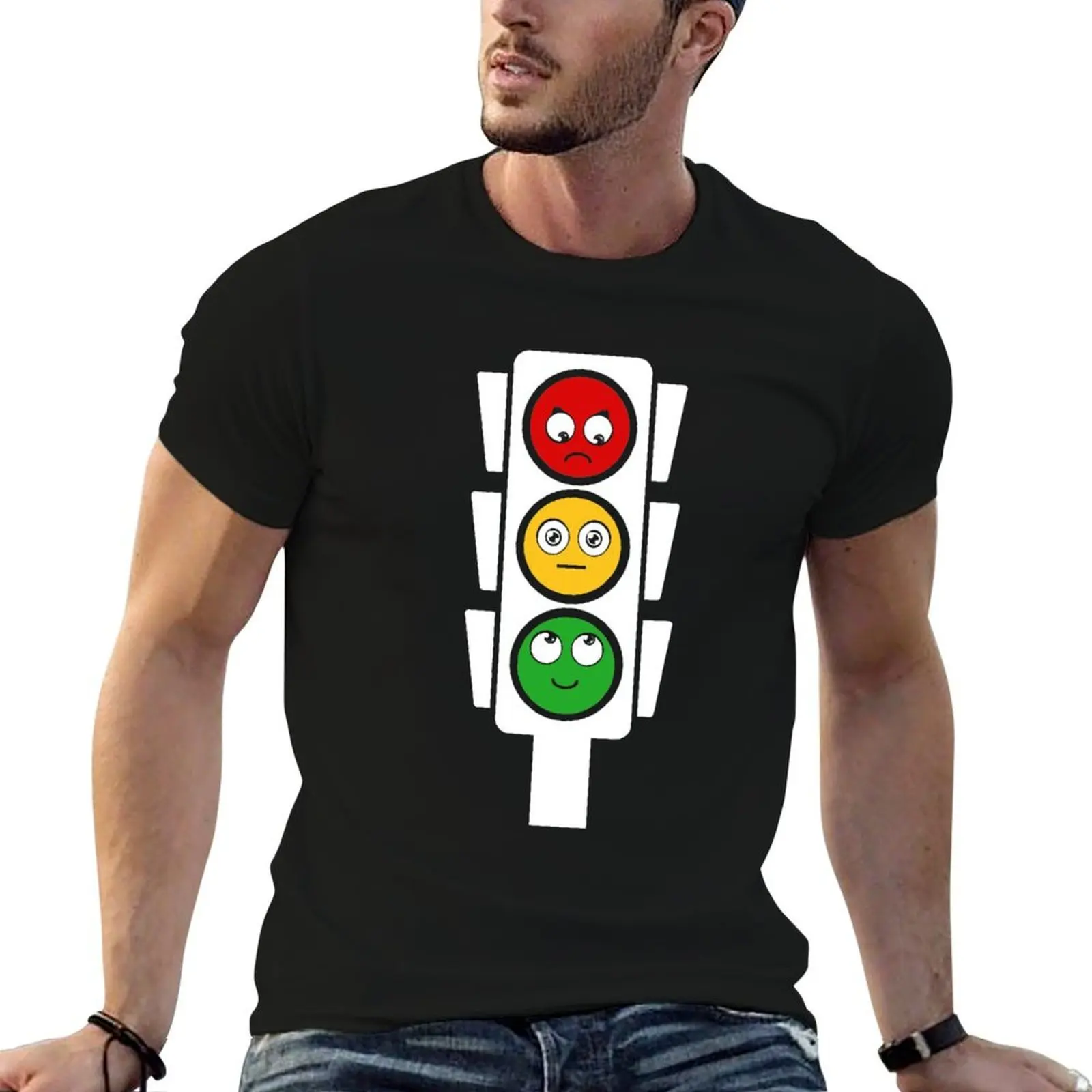 

Traffic light moods T-Shirt t shirts cotton 100% anime t shirts oversize T-Shirt