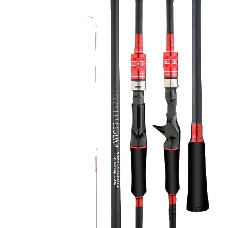 Carbon Fly Fishing Rod Set with Water Drop Reel, Gun Handle Fishing Rod, Long-distance Casting,Straight Handle Sea Rod