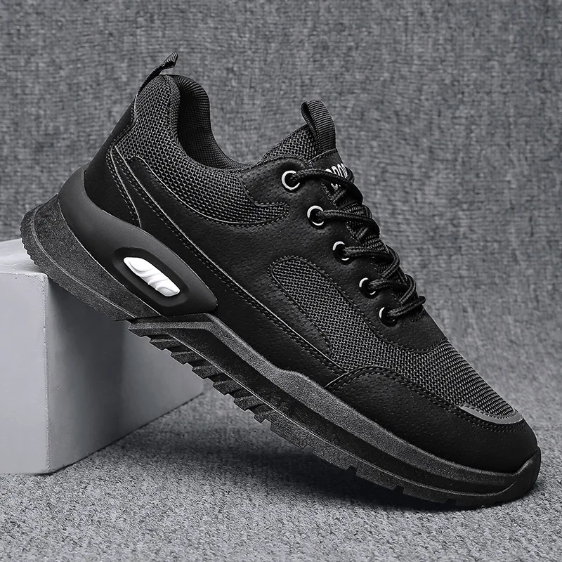 Nieuwe Heren Sneakers Schoenen Eenvoudige Sfeervolle Effen Kleur Veterschoenen Casual Heren Outdoor Sportschoenen Mode Oversized Heren Casual Schoenen