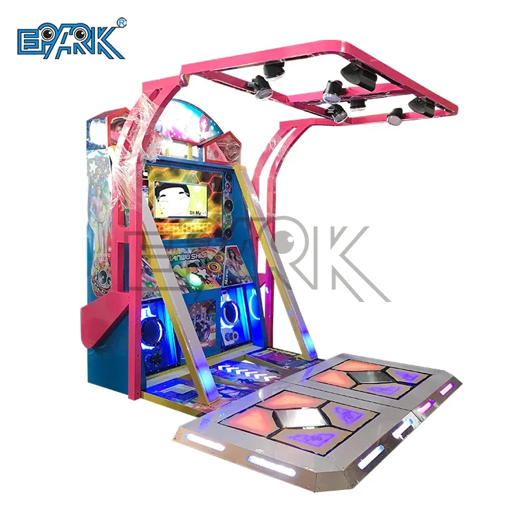 New Arrival Arcade Dance Machine 2 Player Interactive Music Rhythm Dance Revolution Arcade Machine For Sale