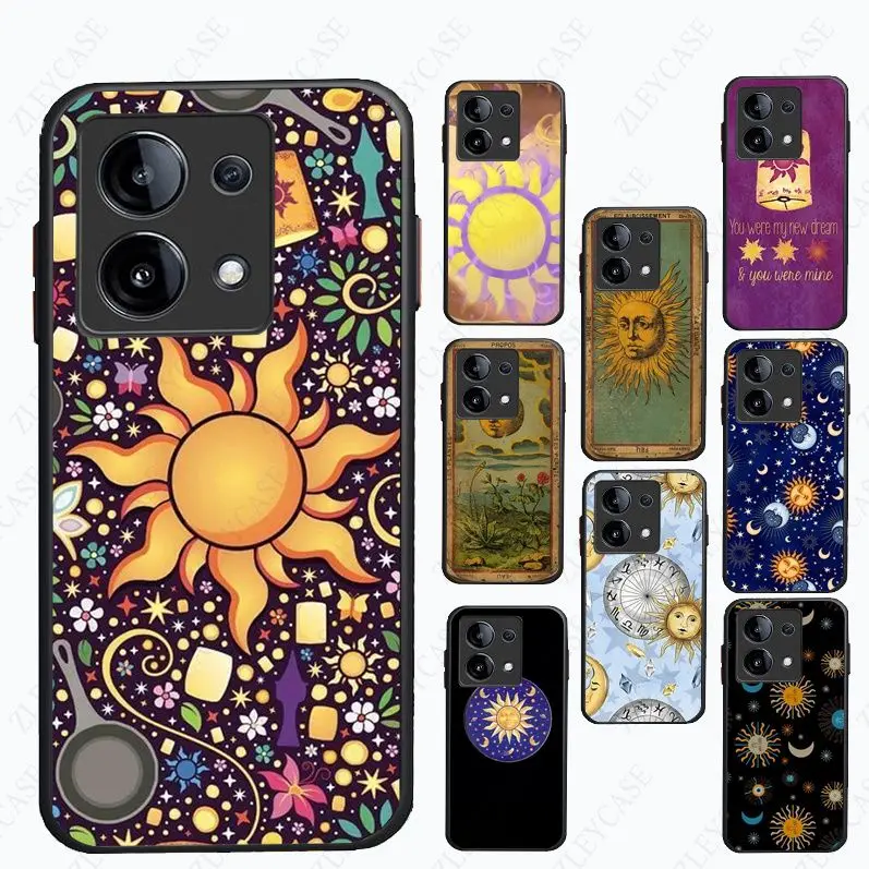 Phone Cover For Xiaomi Redmi Note13pro note12pro 11pro note10pro 9pro 8pro 9s 9T 8T K40 12C 10C Case Tangled princess moon sun