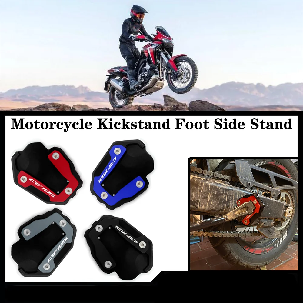 Motorcycle Kickstand Foot Side Stand Extension Pad Support Plate For Honda CRF1100L CRF 1100 L Africa Twin CRF1100 L 2020-2023