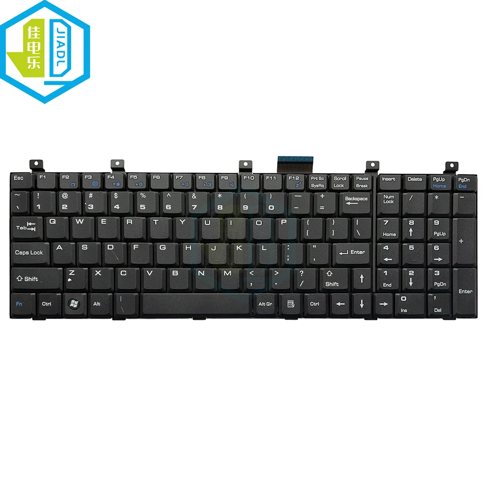 US English Notebook Keyboard For MSI Megabook A5000 700P EX600 EX600R EX610 GX600 GX700 CR620 CR720 Laptop Keyboard Replacement
