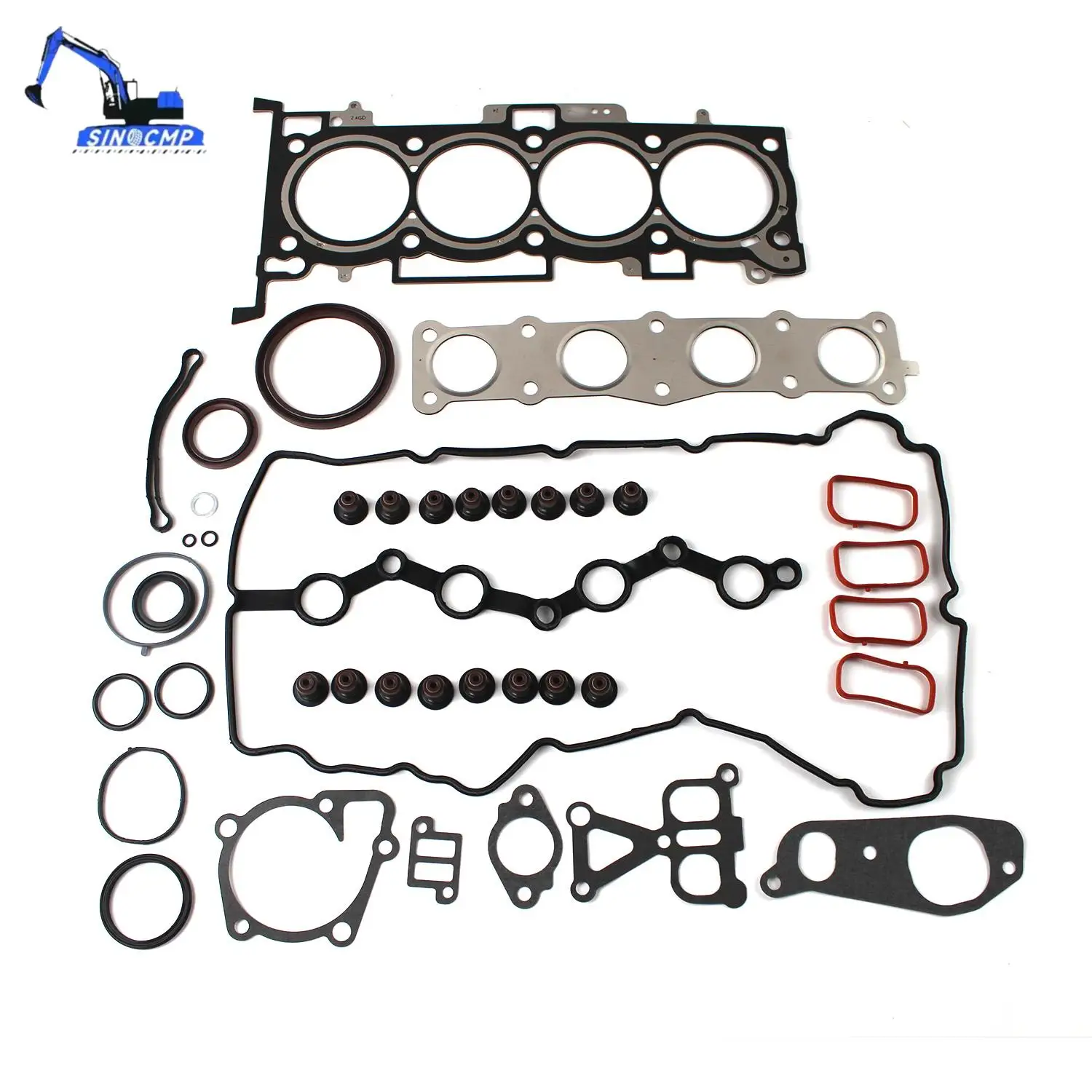 

Комплект прокладок для капитального ремонта двигателя для Hyundai Kia 2.4L GDI G4KJ Tucson Sportage Optima Sonata Sorento 2014-2020, замена 21443-25000