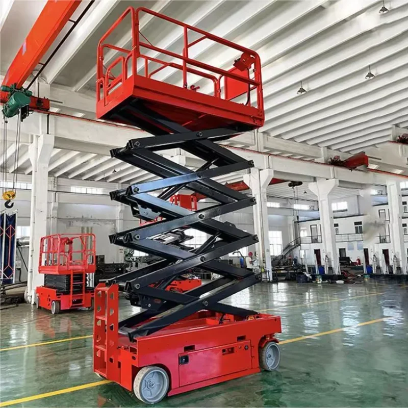 New Mobile Manual 4m-18m Hydraulic Electric Scissor Lift Table Work Platform Construction Lifters Scaffolds