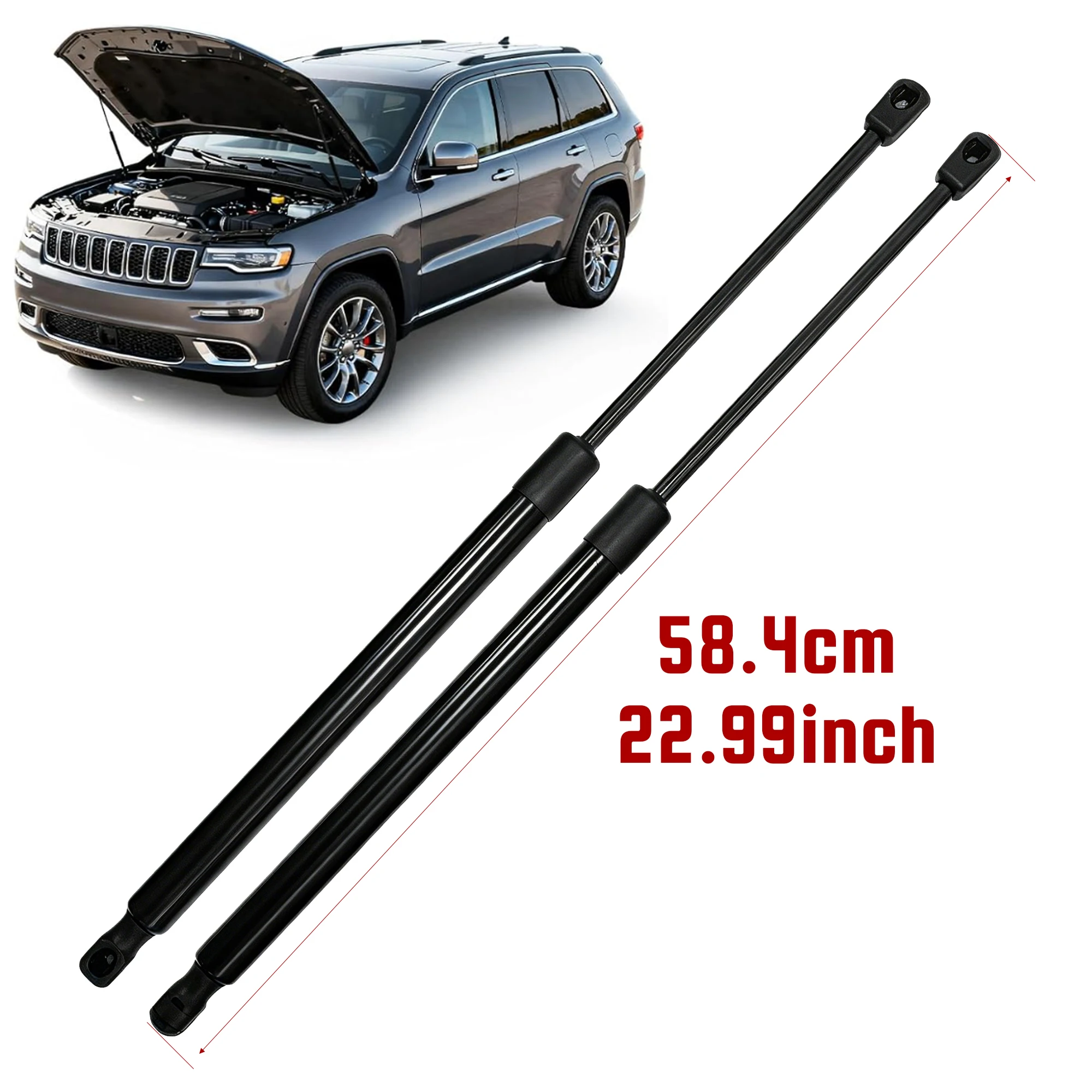 

2PCS Front Hood Lift Support Bonnet Gas Struts For Jeep Grand Cherokee Dodge Durango 2011 2012 2013 2014-2022 Shock Absorber Bar