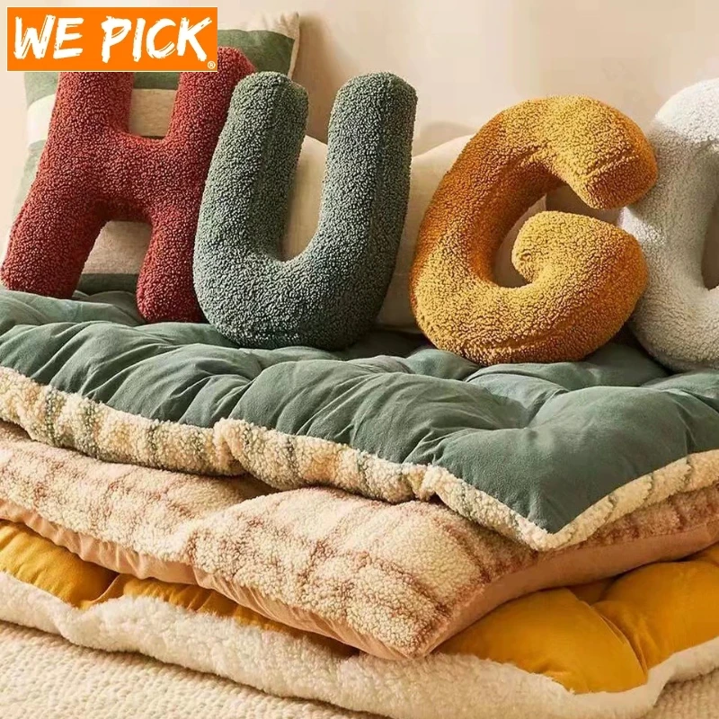 INS Nordic 26 English Letters Throw Pillow DIY Name Bed Sofa Cushion Baby Sleep Pillows Toys Kids Room Decorations Photo Props