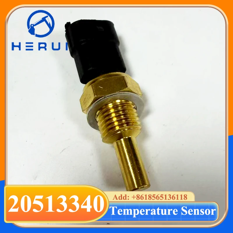 High Quality Water Coolant Temperature Sensor 20513340 VOE20513340 for EC210B EC240B EC290B Excavator Accessories