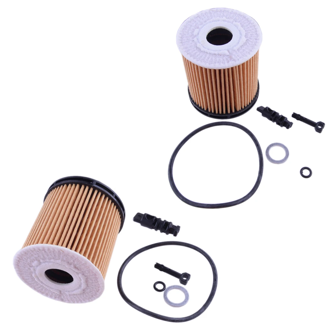 2 Sets Engine Oil Filter Pack wIth Seal Fit for Kia Rio 2019 2020 Hyundai Sonata Venue 1.6L 2020 2021 26350-2M000