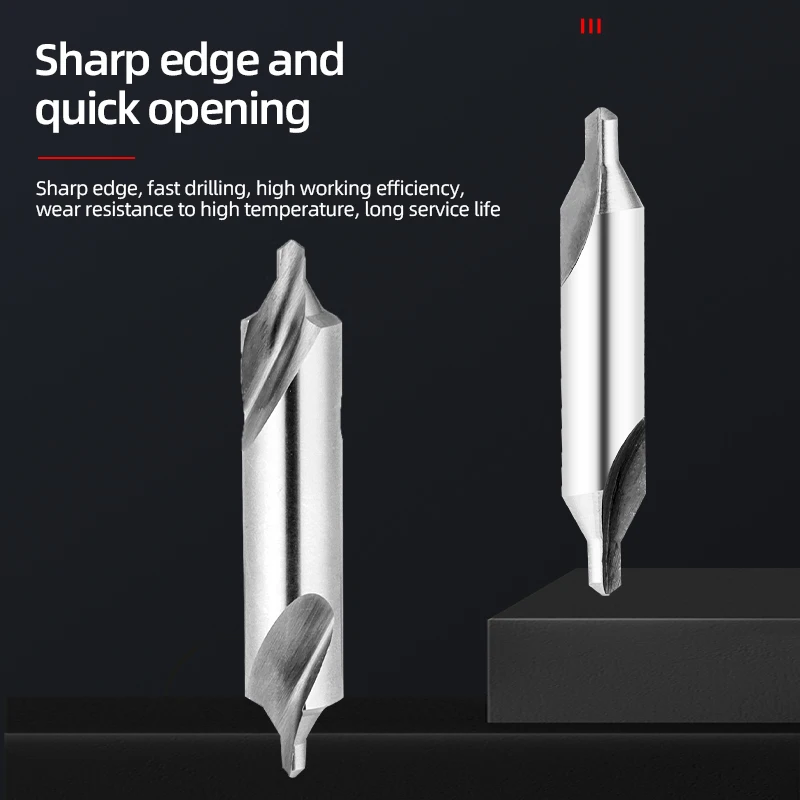 HSS  Combined center drill A type B type 60 degree M35 Countersinks Angle Bit Set 1-10mm Carbide Metal Drill Bit 1PCS