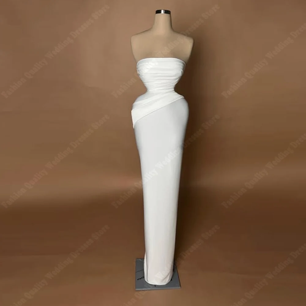 

Сексуальные женские свадебные платья без бретелек без рукавов, элегантные свадебные платья русалки, длина для мытья полов, банкетные платья Vestidos De Novia по индивидуальному заказу