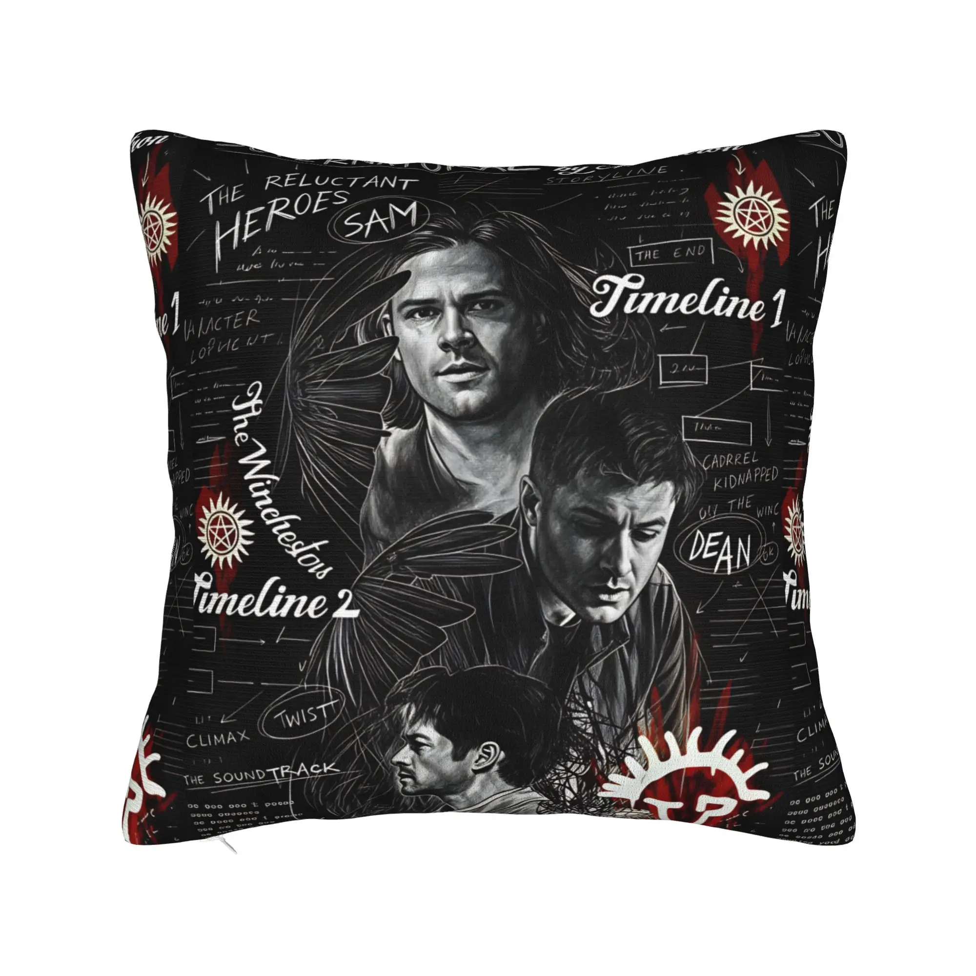 Pillow Case TV Series Supernatural (21) Soft  Pillow Cover For Wedding Party Home Decor Fashion Pillowcases