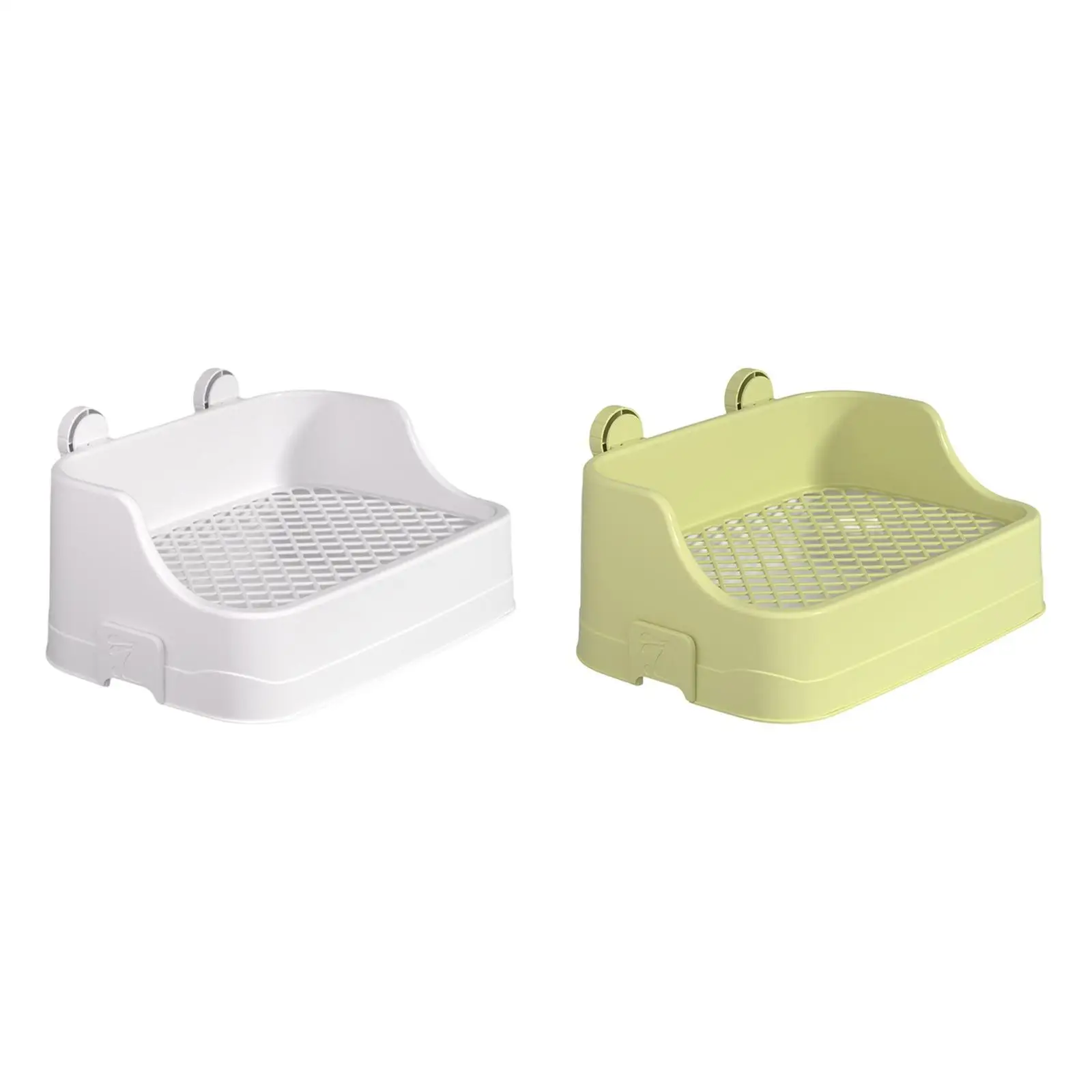 

Guinea Pig Litter Pan Anti Splashing Removable with High Baffle, Grid Small Animal Litter for Ferrets Galesaur Chinchillas