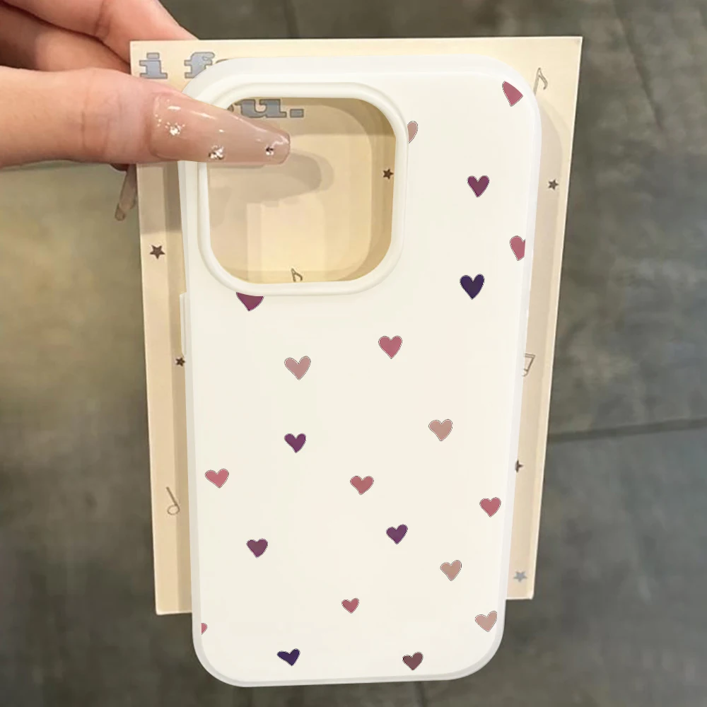 Für Samsung Galaxy S21 S26 S25 S24 S23 S22 Ultra Plus FE Hülle Einfache Niedliche Herz-Abdeckung Für A37 A36 A54 A55 A56 Drop Funda – Detail 4