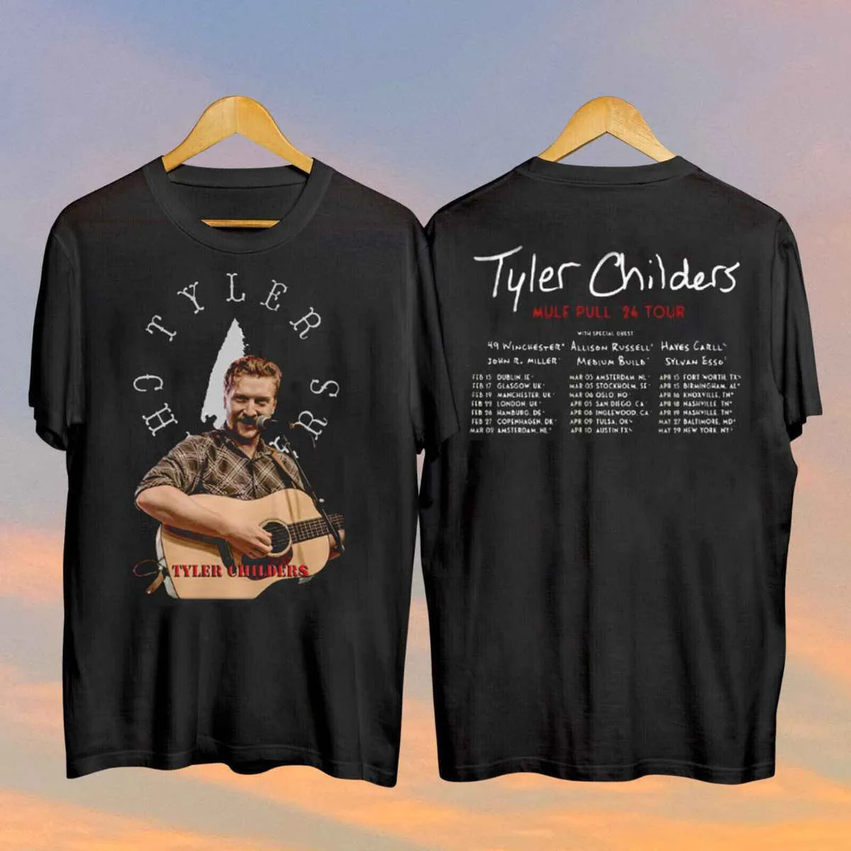 

Tyler Childers Shirt Music Tour 2024 T-Shirt Cotton All Size S-5XL Gift Fans