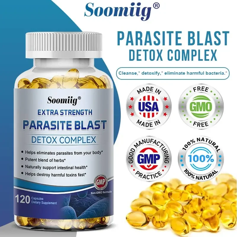 Soomiig Parasite Blasting Detox Complex - Intestinal Cleansing Supplement - Digestive Health, Immune Health, Parasite Clearance