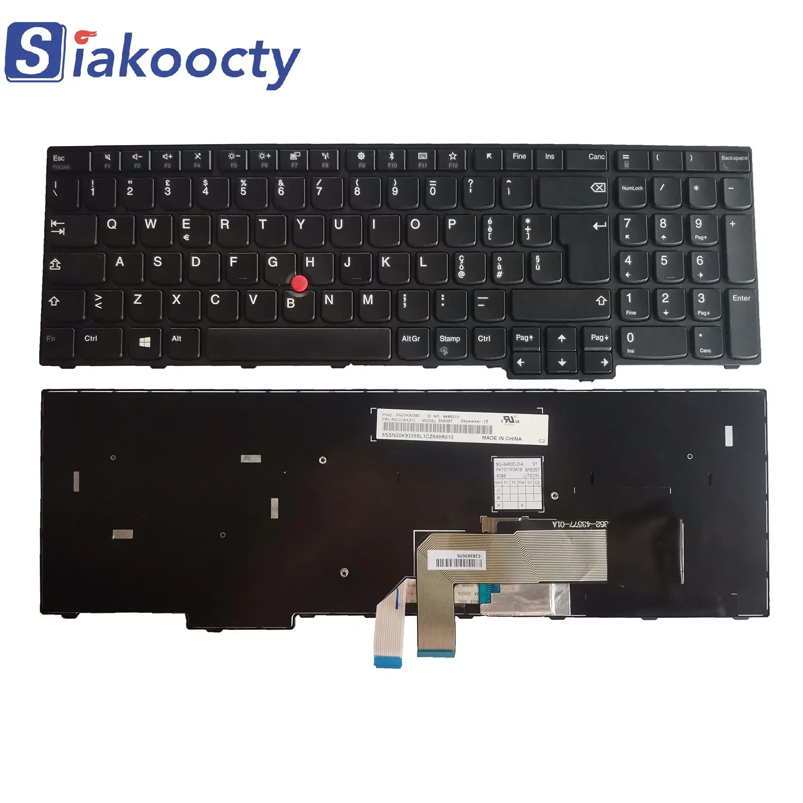 

New For Lenovo IBM ThinkPad Edge E570 E570c E575 OEM Keyboard with point IT