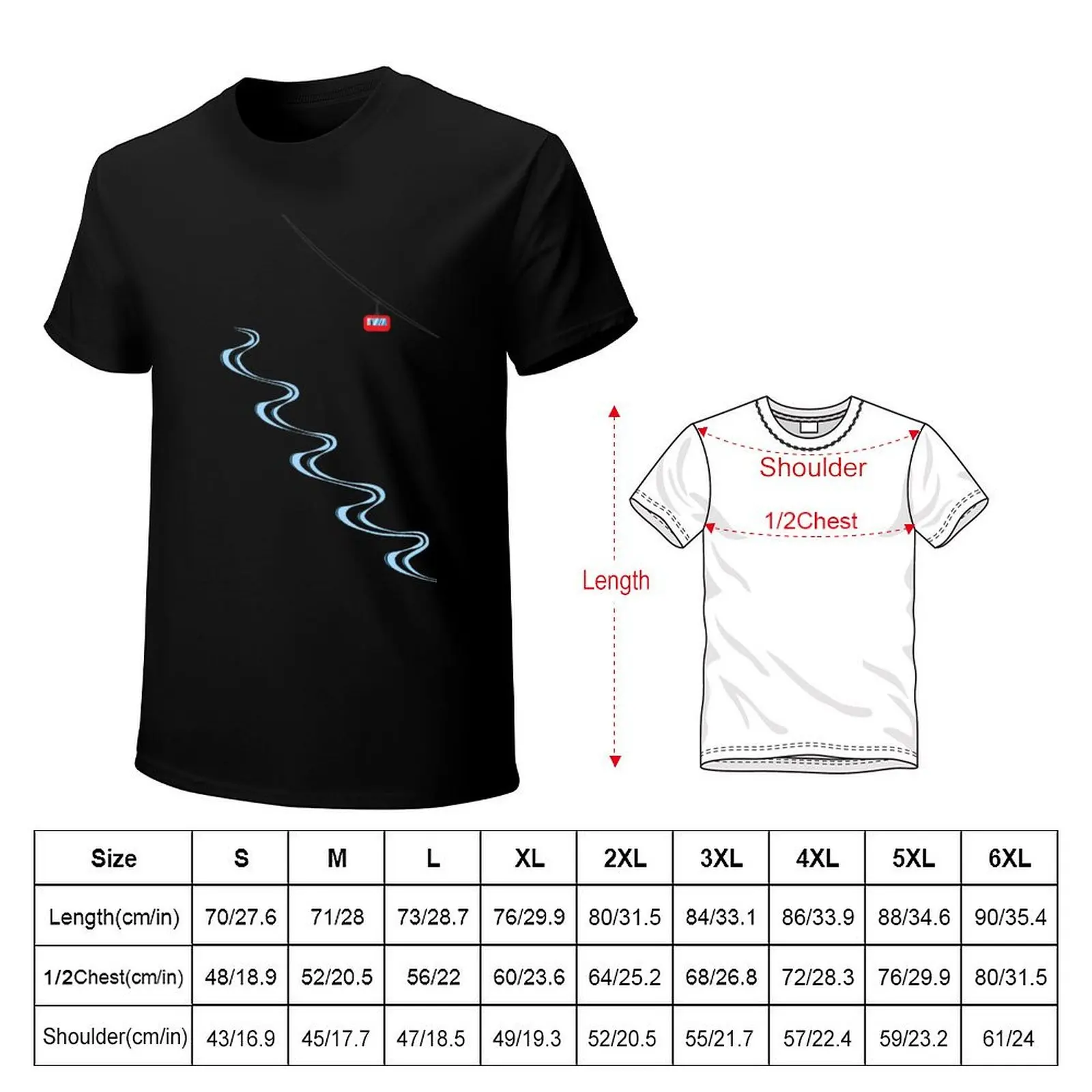 Ski tracks and gondola T-Shirt Labor Work Casual T-Shirt