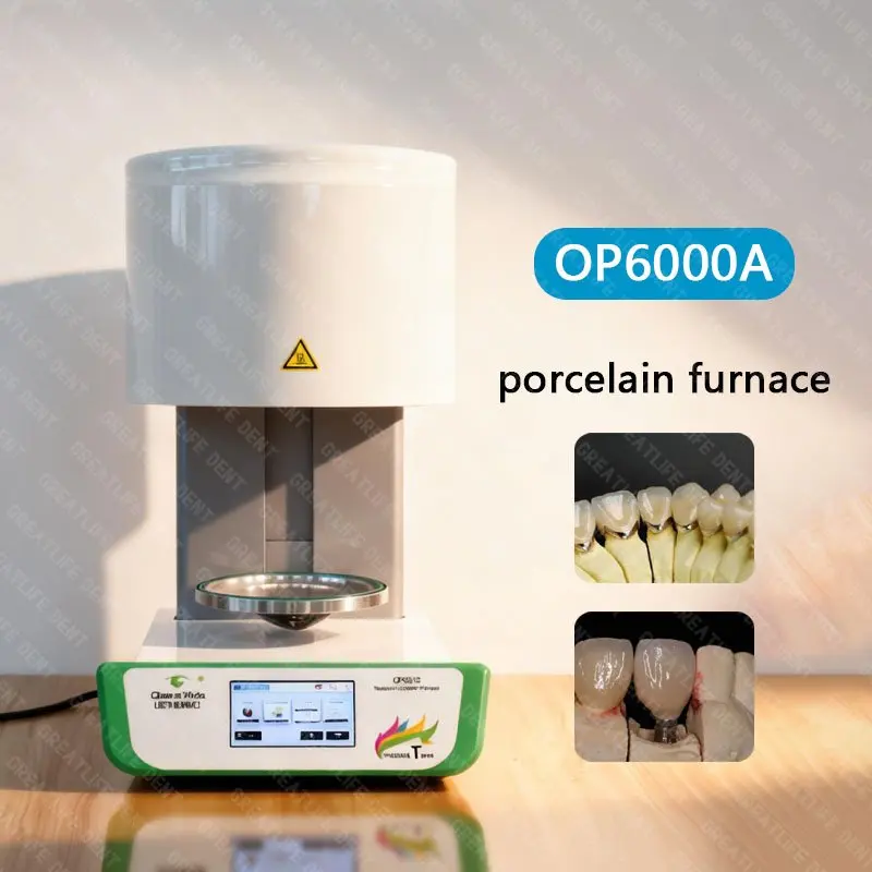 OP6000A Dental Porcelain Furnace HeytempT3P Porcelain Furnace Authentication Heating Glazing Oven Zirconium block