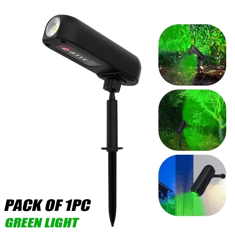 2-in-1-Solarstrahler und Wandleuchte, IP55, wasserdicht, grüne/warme LED für Garten, Hof, Weg, dekorative Ambiente-Baum-Uplighting