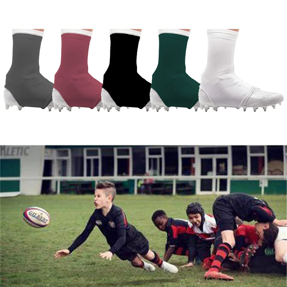 

For Sports Green Soccer Cleat Covers Debris Prevention Non-Slip Gaiters Protective Shoe Accessory Comfortable Wear