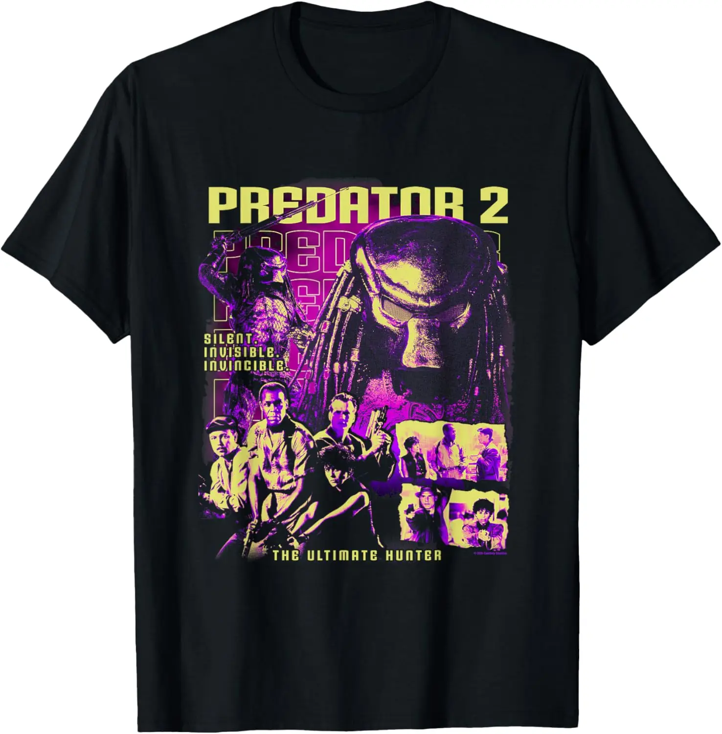 Predator 2 Silent Invisible Invincible Iconic Retro Poster T-Shirt