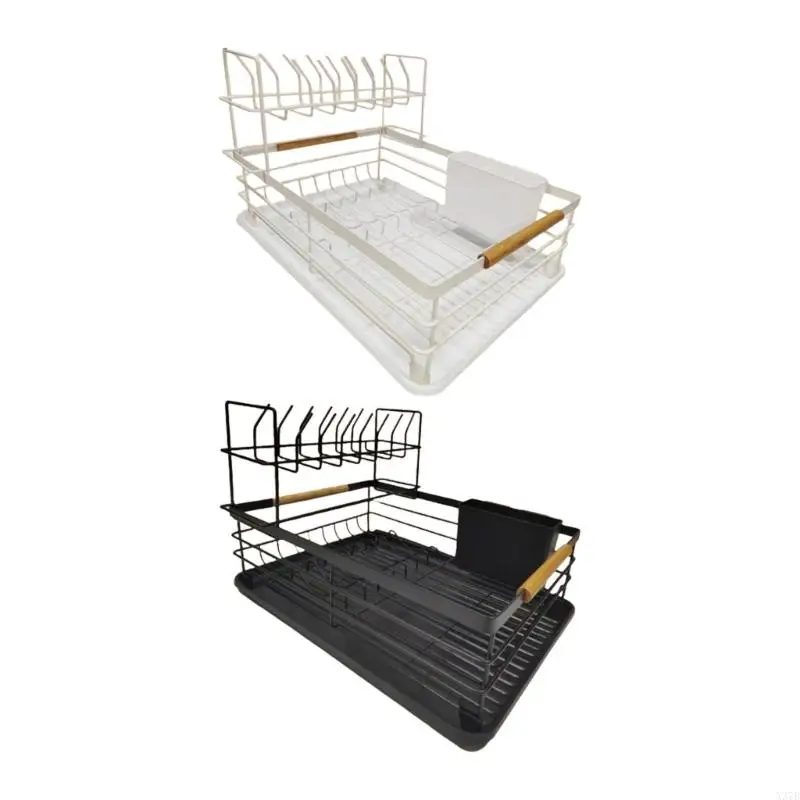 

Space Saving Kitchen Sink Drainer Rack For Dishes Plates Drying Utensils Holder