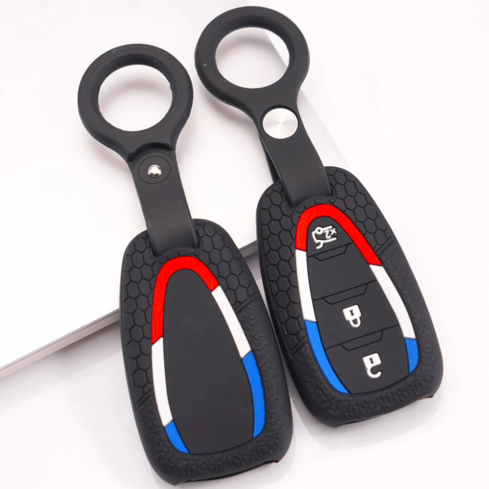 Protective Key Cover With Keychain For Chevrolet Cruze Aveo Cavalier Monza Malibu Captiva Equinox Trax Sail Orlando Spark