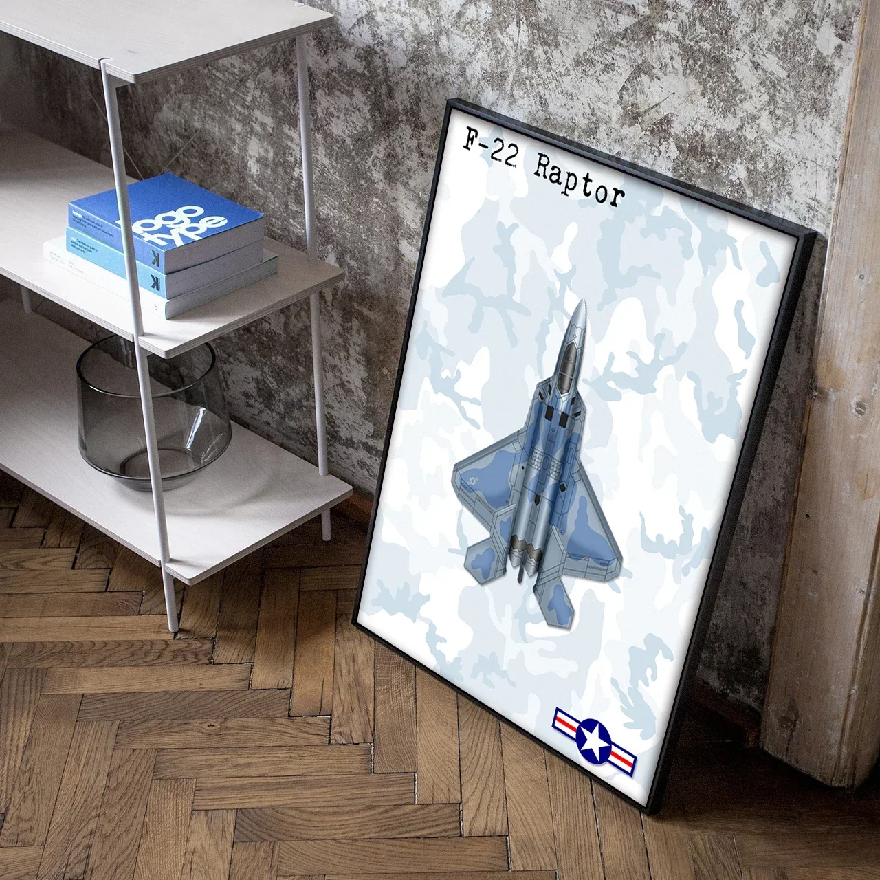 RAF Fighter Jet Typhoon F22 Poster Military Enthusiasts Posters for Living Room Canvas Painting Art Home Wall Decor Picture