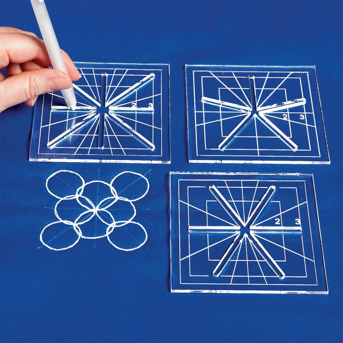 

Шаблоны линеек для пэчворка, мини-линейки для перекрестных волос, 8 точек, 6 точек, 5 точек для внутренней швейной машины с низким хвостовиком # СВ-03 # 1 комплект = 3 шт.