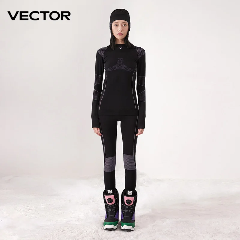 VECTOR Women’s Ski Thermal Tracksuit Set – Quick-Dry Performance Base Layer for Winter Sports