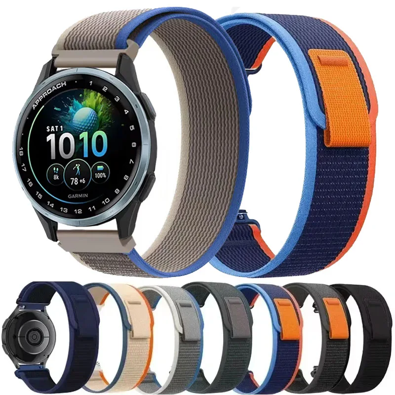 22mm 20mm Sport Trail Loop Armband für Garmin Approach J1 S50/Vivoactive 6 5 Venu 4 3 2 45mm/Forerunner 55 158 165 265 255 245 970
