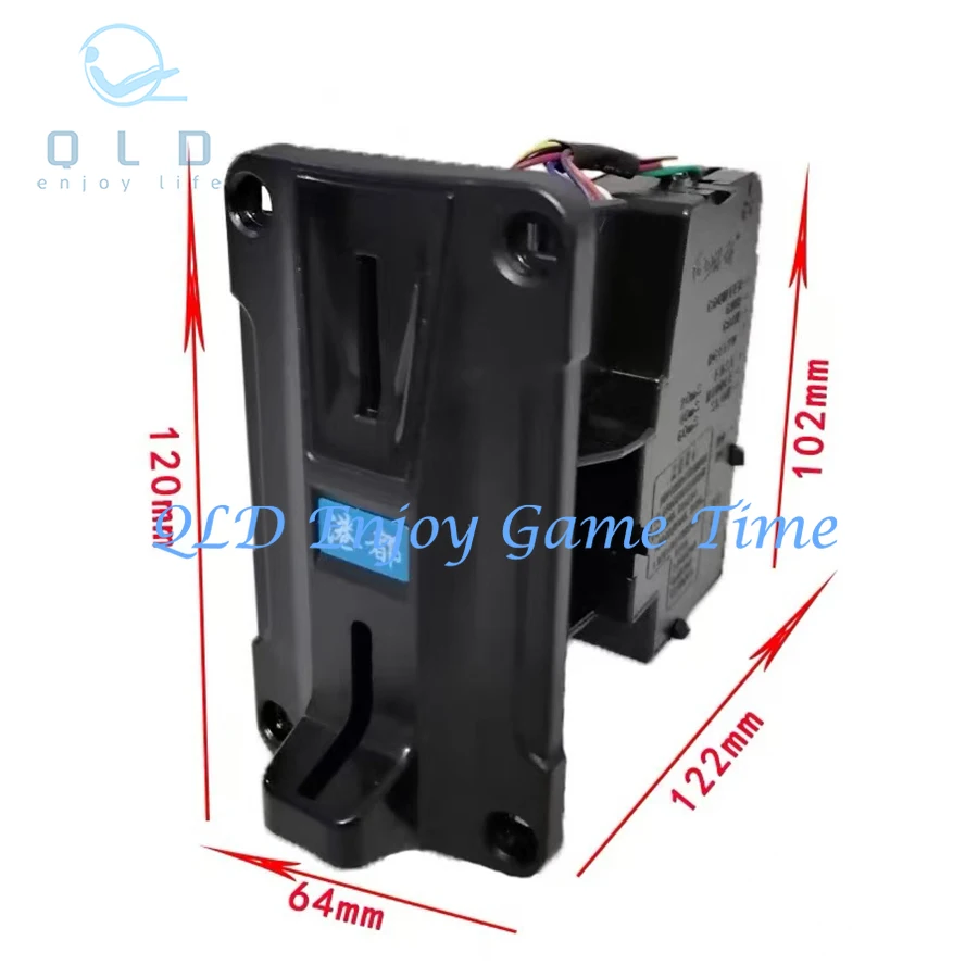 GD Plastic Panel Electronic Coin Acceptor, CPU Comparison Multi Coin Selector Mechanism Arcade Games Machines Parts