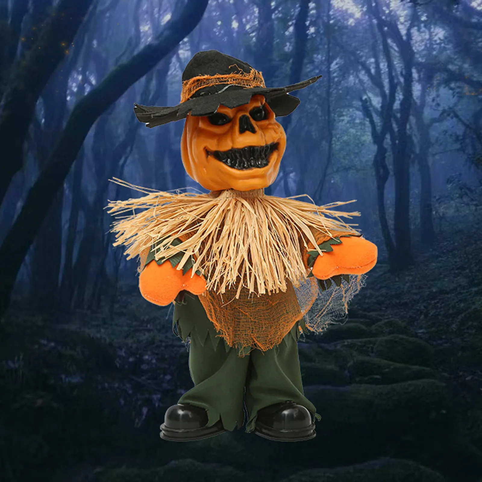 

Halloween Scary Pumpkin New Thief Straw Man Decoration Haunted House Party Holiday Scene Layout Props