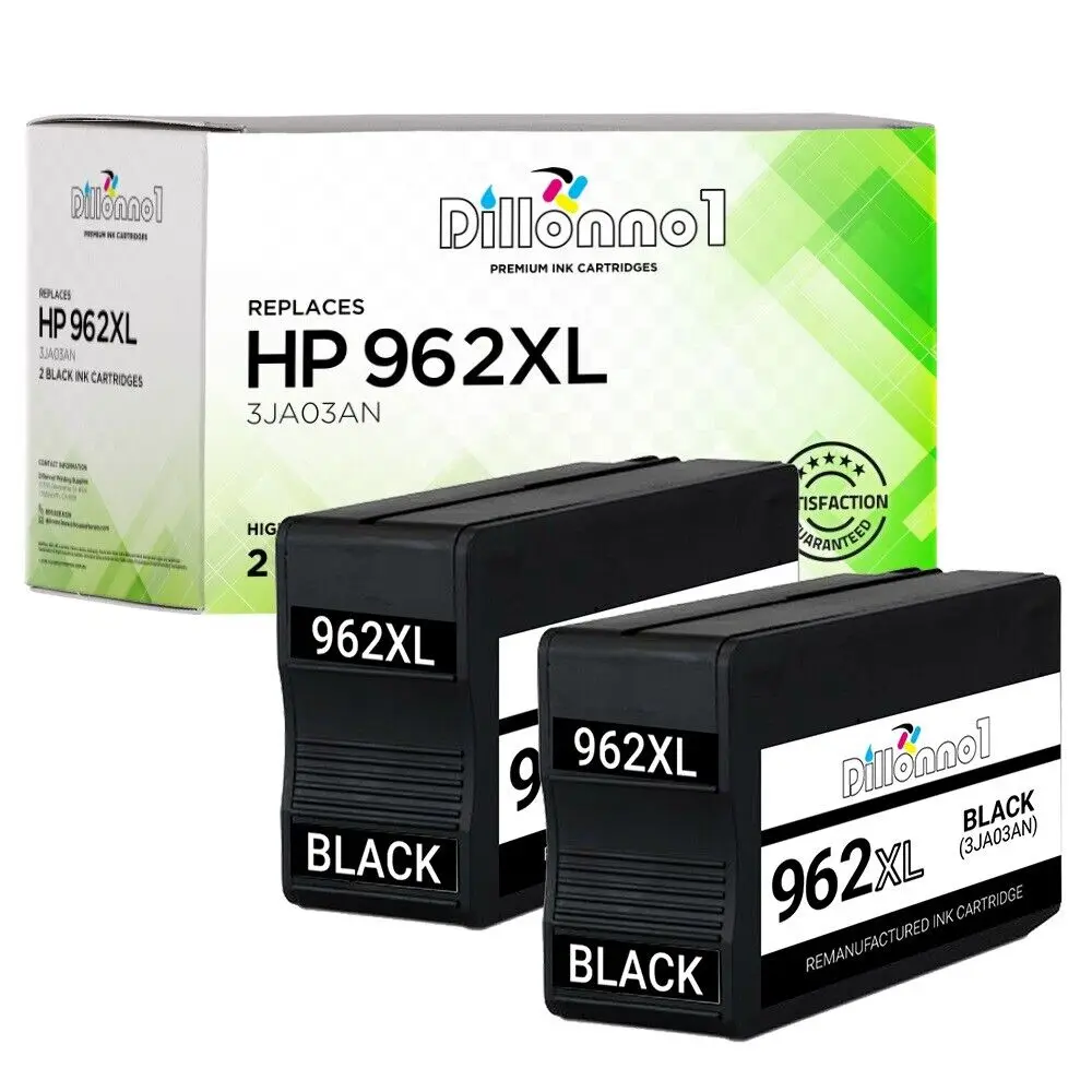 Regenerowane 2PK HP 962XL czarny dla HP OfficeJet Pro 9010 9015 9018 9020 9025