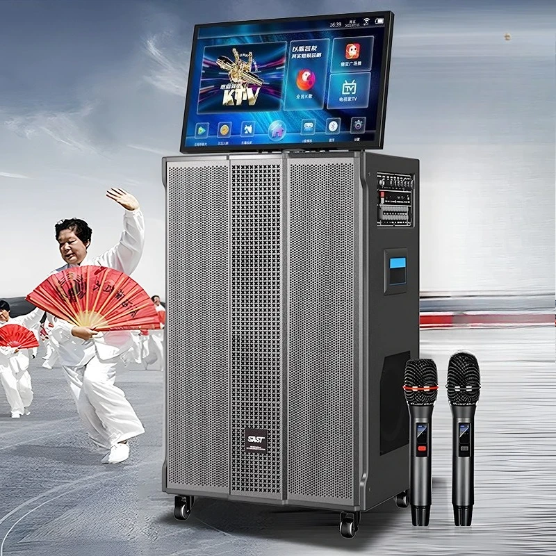 

Square dance stereo, with display screen, outdoor singing Karaoke speakers, home microphone and microphone all-in-one