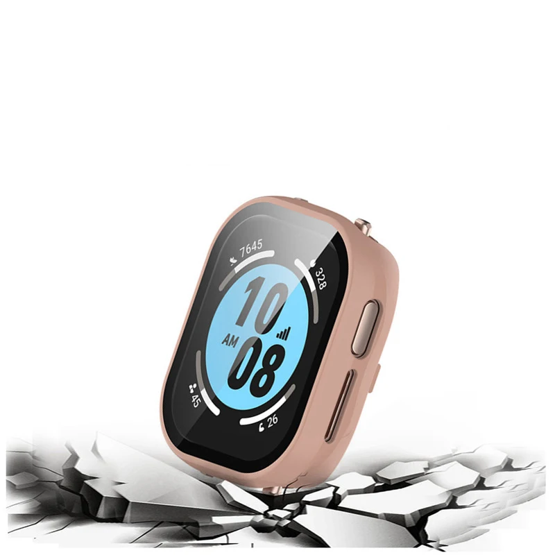 Pellicola proteggi schermo in vetro con bordo rigido Custodia full frame per smartwatch per Honor Watch 5/4 Accessori protettivi per copertura paraurti