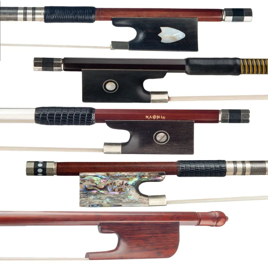 Arco de violín de fibra de carbono/IPE/Brasil/Pernambuco/Snakewood, arco de violín duradero 4/4 bien equilibrio