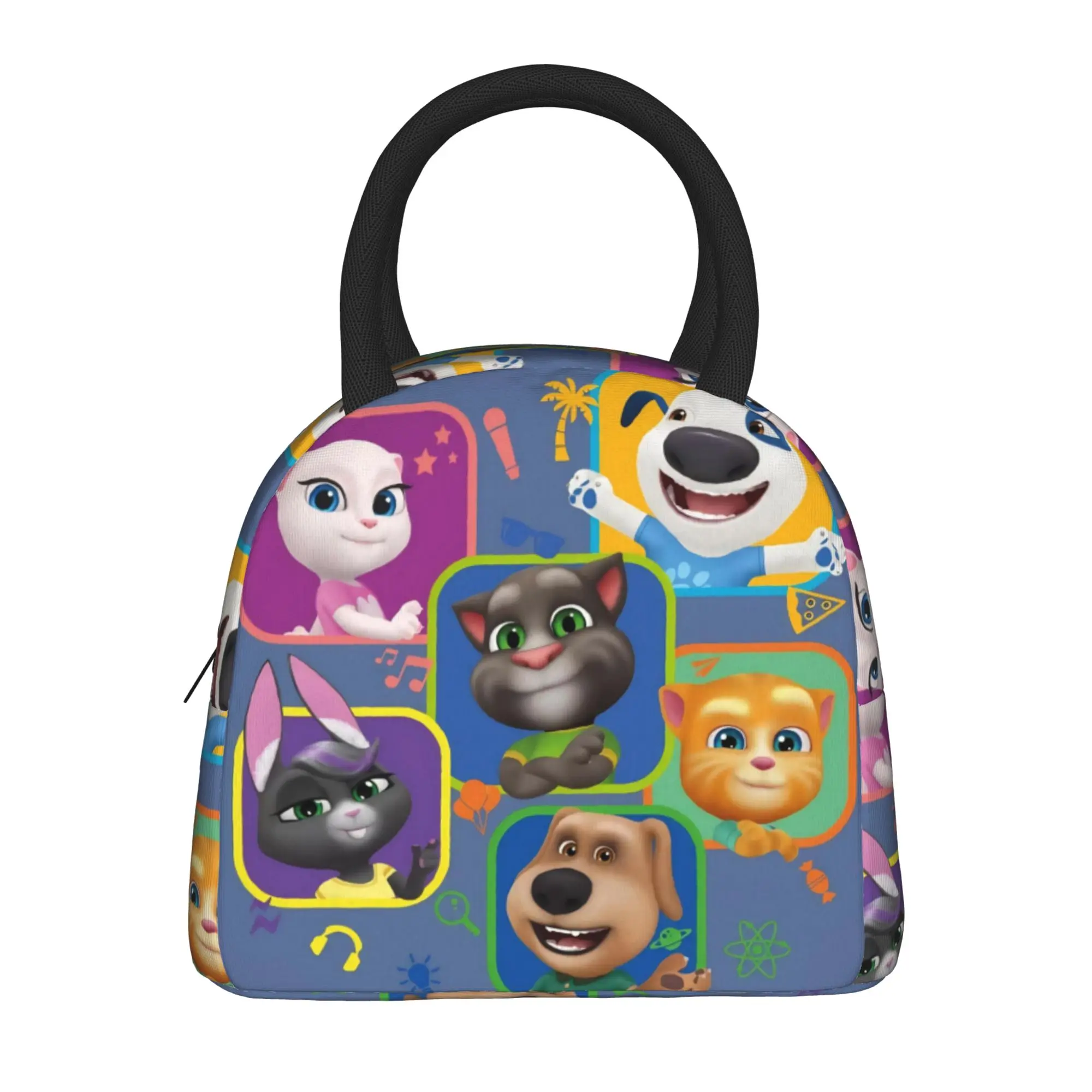 T-Talking T-Tom And F-Friends Product Insulated Lunch Bag For School  Food Container Portable Cooler Thermal Bento Box