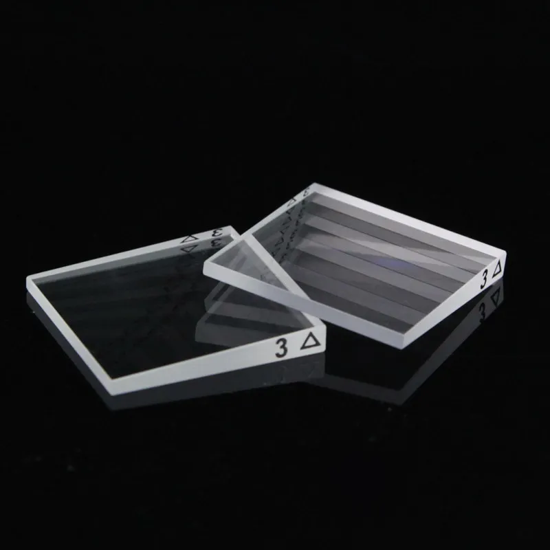 Optical Glass Strabismus Correction Prism Wedge Block Triangular For Ophthalmic Vision Test Measurement Optometry