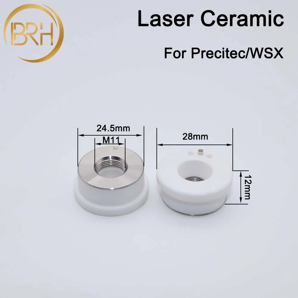 BRH Precitec/WSX السيراميك الفوهات حامل KTB2 يخدع P0571-1051-00001 ل Precitec HSG الألياف رأس تقطيع ليزر